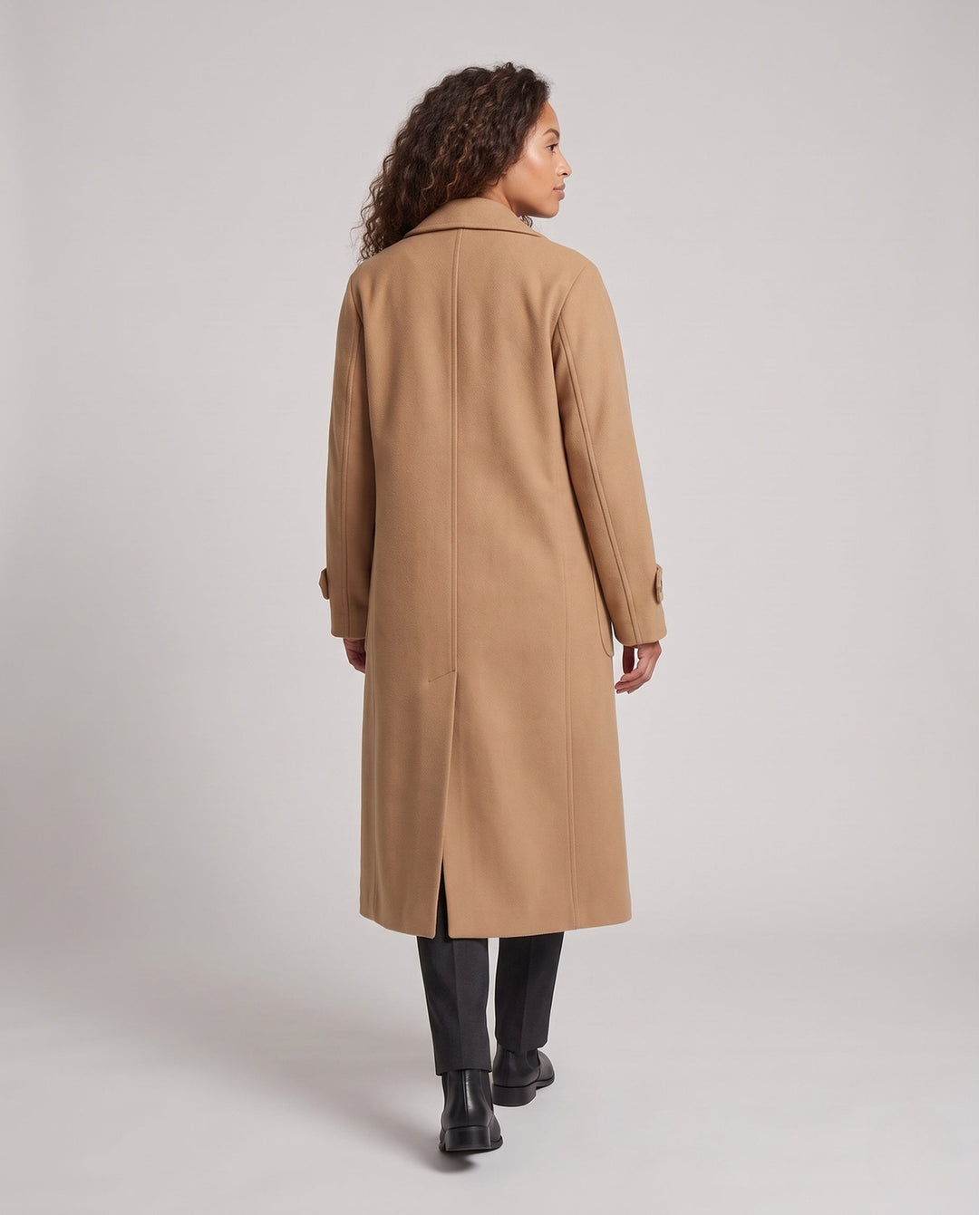 Damen Winterjacke A-Linie im Mantelschnitt (4)