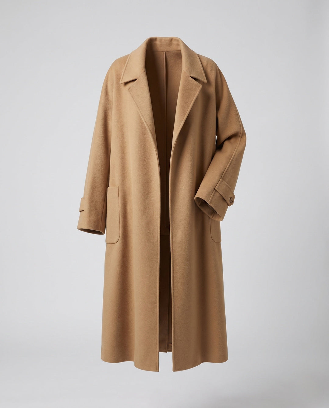 Damen Winterjacke A-Linie im Mantelschnitt in Braun