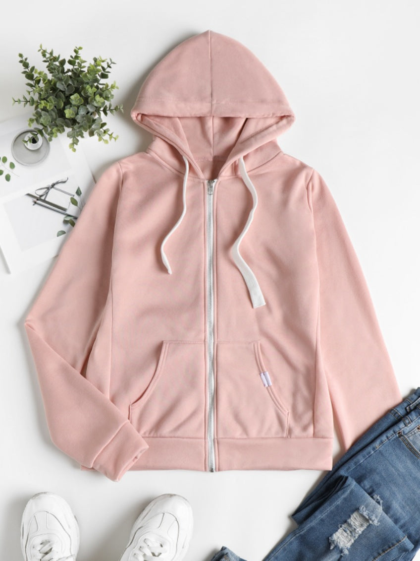 Damen Winterjacke aus Baumwoll-Mischung tailliert in Rosa