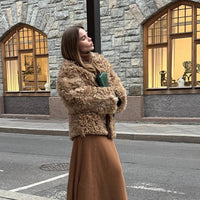 Theresa | Damen Winterjacke aus Kunstfell mit Oversize-Passform