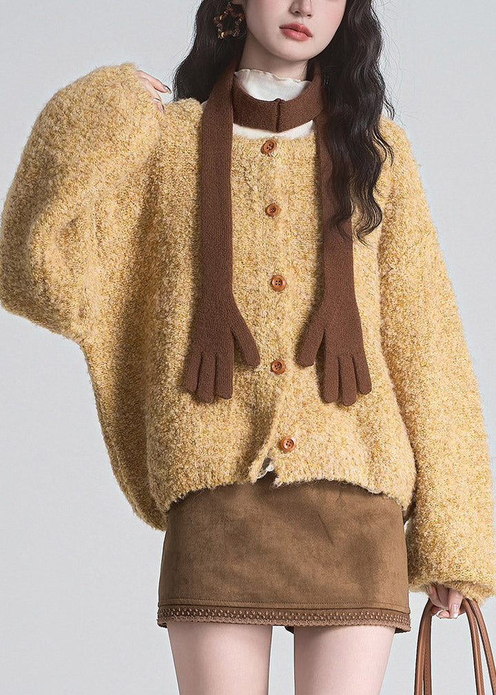 Damen Winterjacke aus Strick zum Überziehen (3)