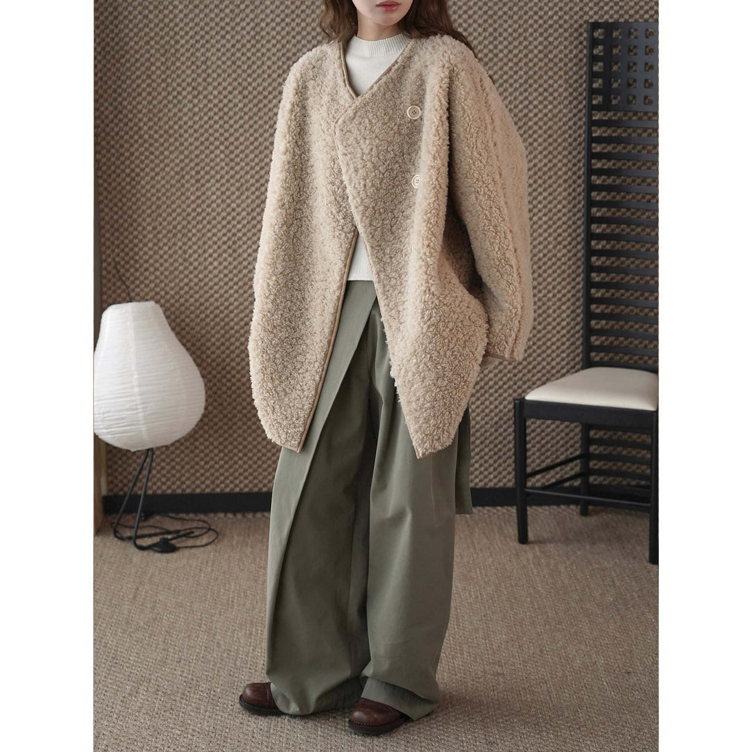 Damen Winterjacke aus Teddy-Fleece kurzgeschnitten (3)