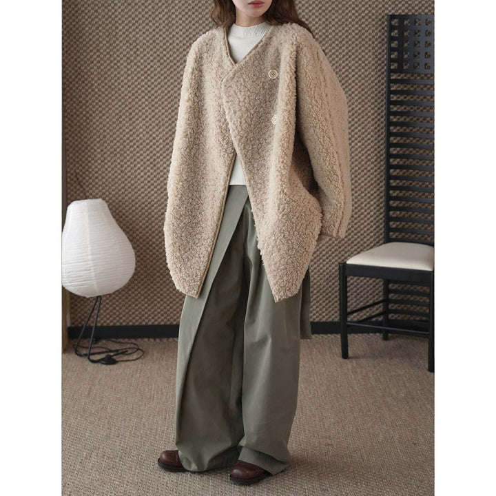 Damen Winterjacke aus Teddy-Fleece kurzgeschnitten (3)