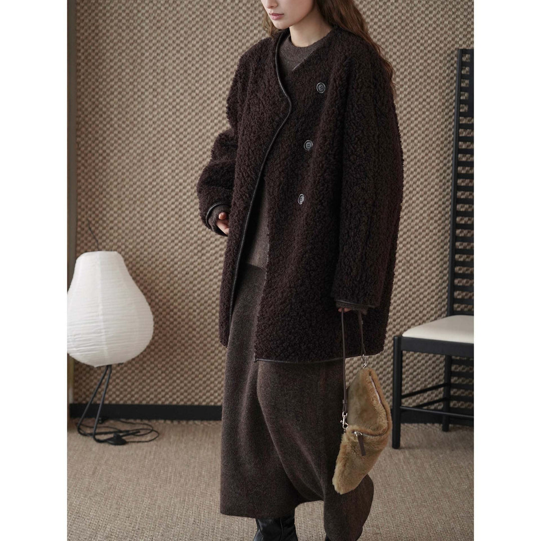 Damen Winterjacke aus Teddy-Fleece kurzgeschnitten (4)