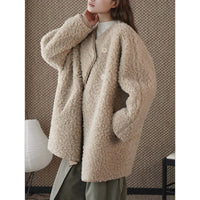 Mila | Damen Winterjacke aus Teddy-Fleece kurzgeschnitten