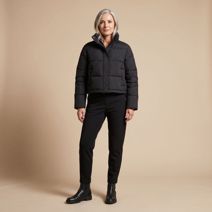 Damen Winterjacke gesteppt im Kurzschnitt (4)
