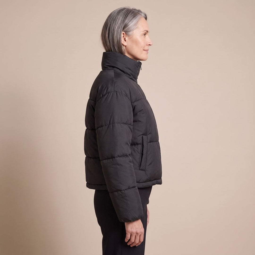 Damen Winterjacke gesteppt im Kurzschnitt (6)