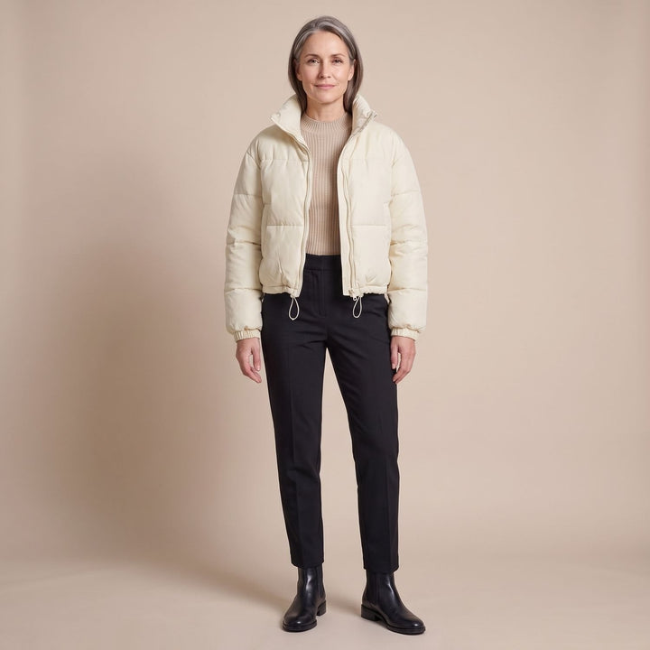 Damen Winterjacke gesteppt im Kurzschnitt (9)