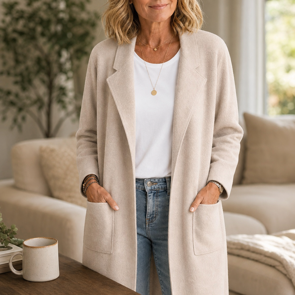 Damen Winterjacke im Oversized-Stil mit Wolloptik (2)