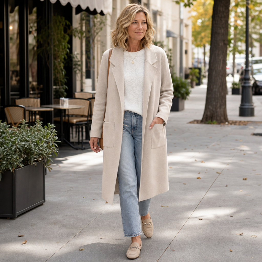 Damen Winterjacke im Oversized-Stil mit Wolloptik (6)