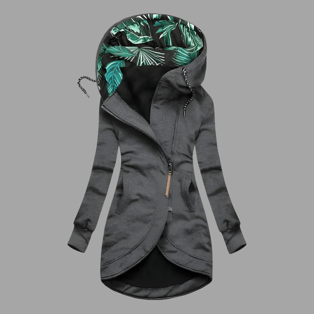 Damen Winterjacke im Shell-Stil für Herbst in Grau