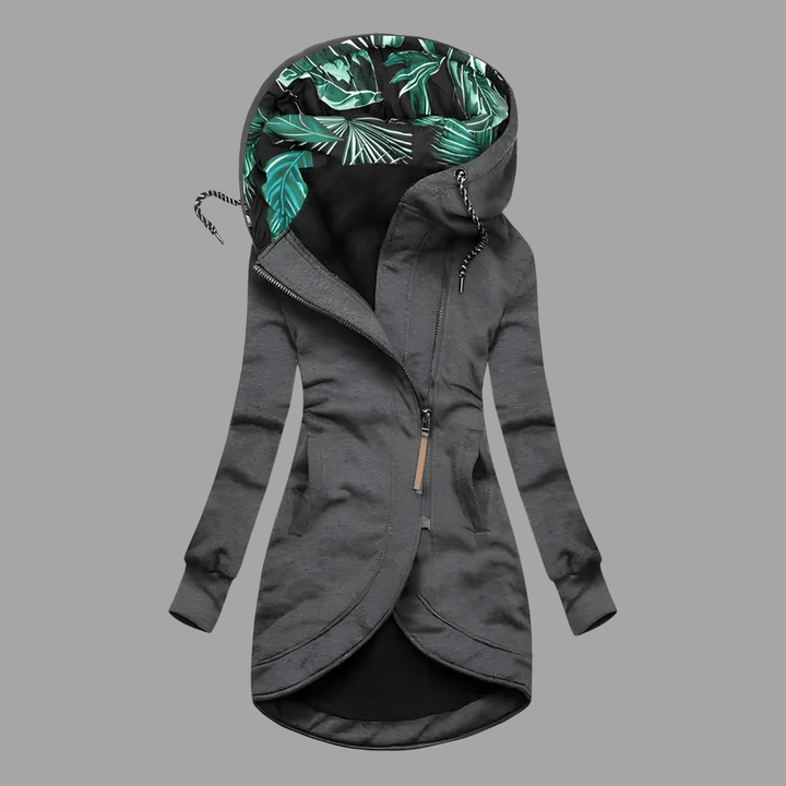 Damen Winterjacke im Shell-Stil für Herbst in Grau