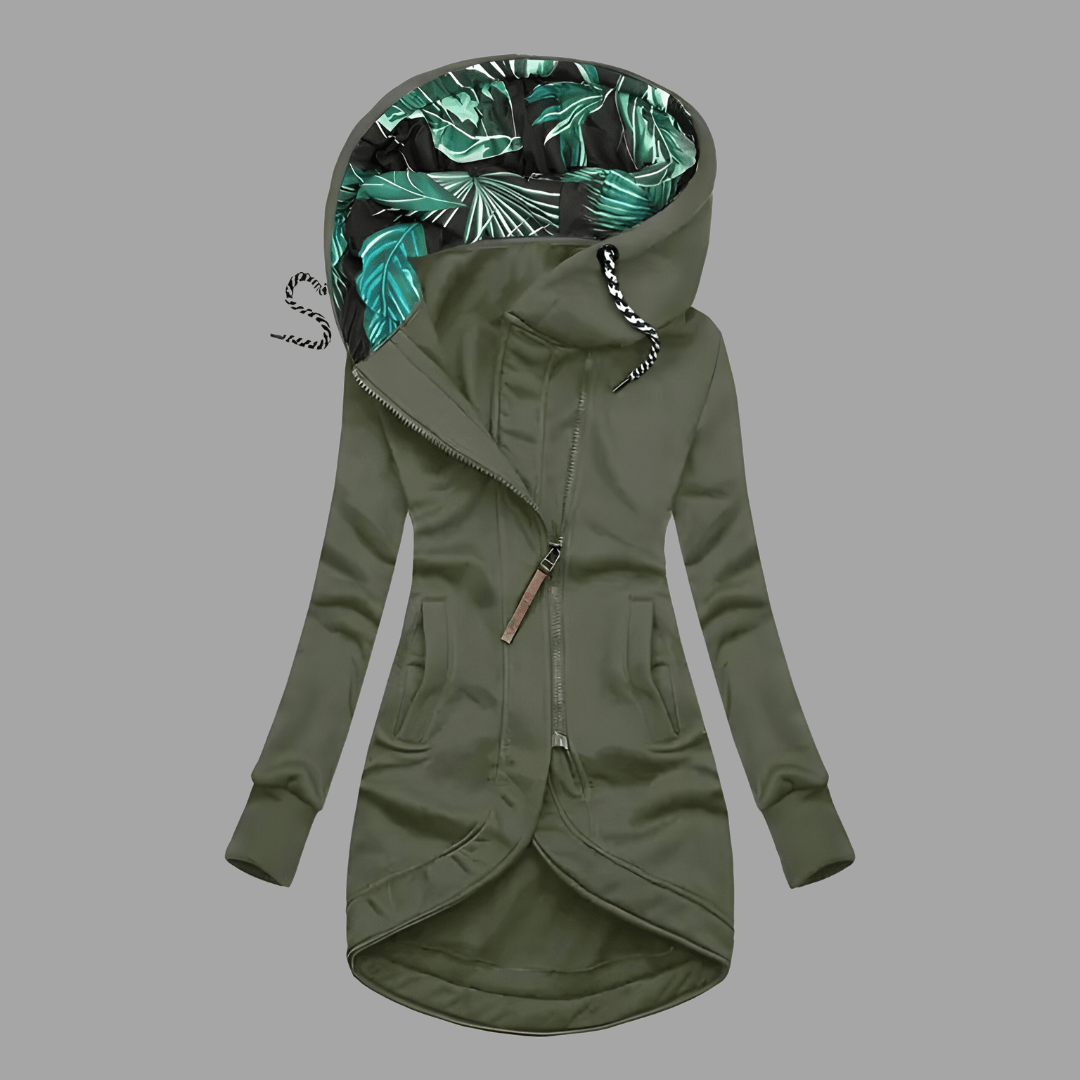 Damen Winterjacke im Shell-Stil für Herbst in Grün