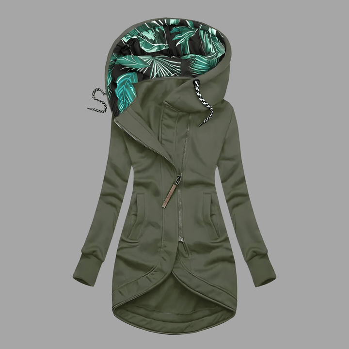 Damen Winterjacke im Shell-Stil für Herbst in Grün