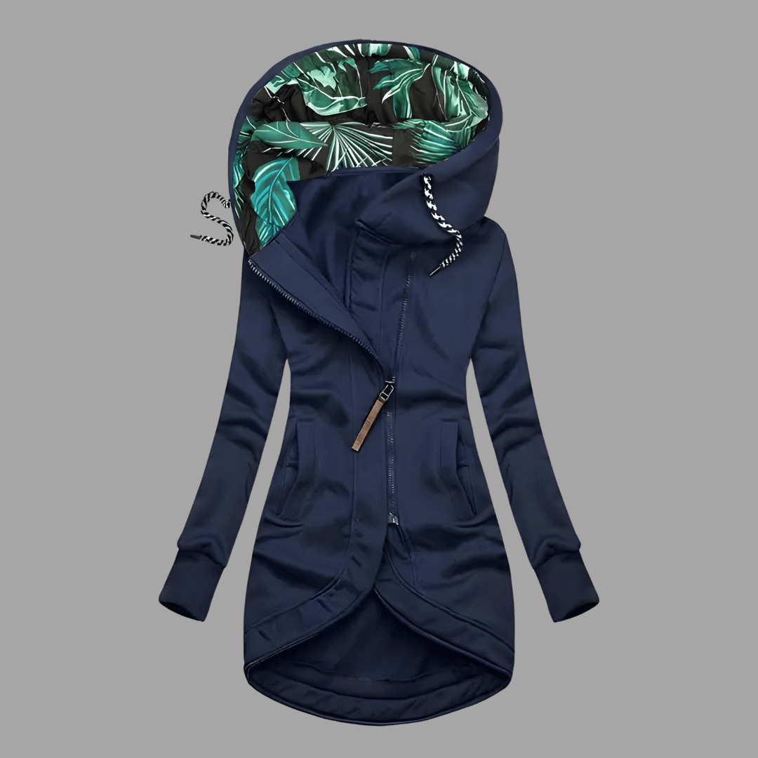 Damen Winterjacke im Shell-Stil für Herbst in Marineblau