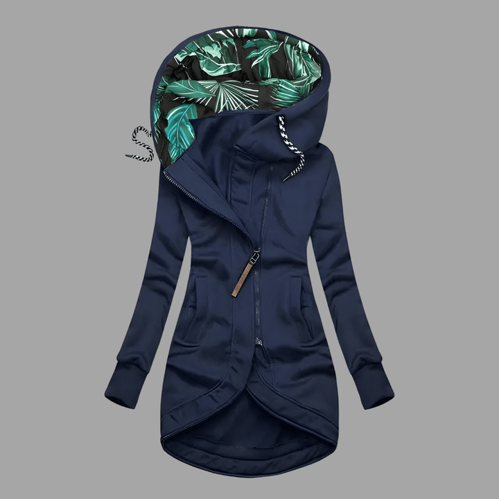 Damen Winterjacke im Shell-Stil für Herbst in Marineblau