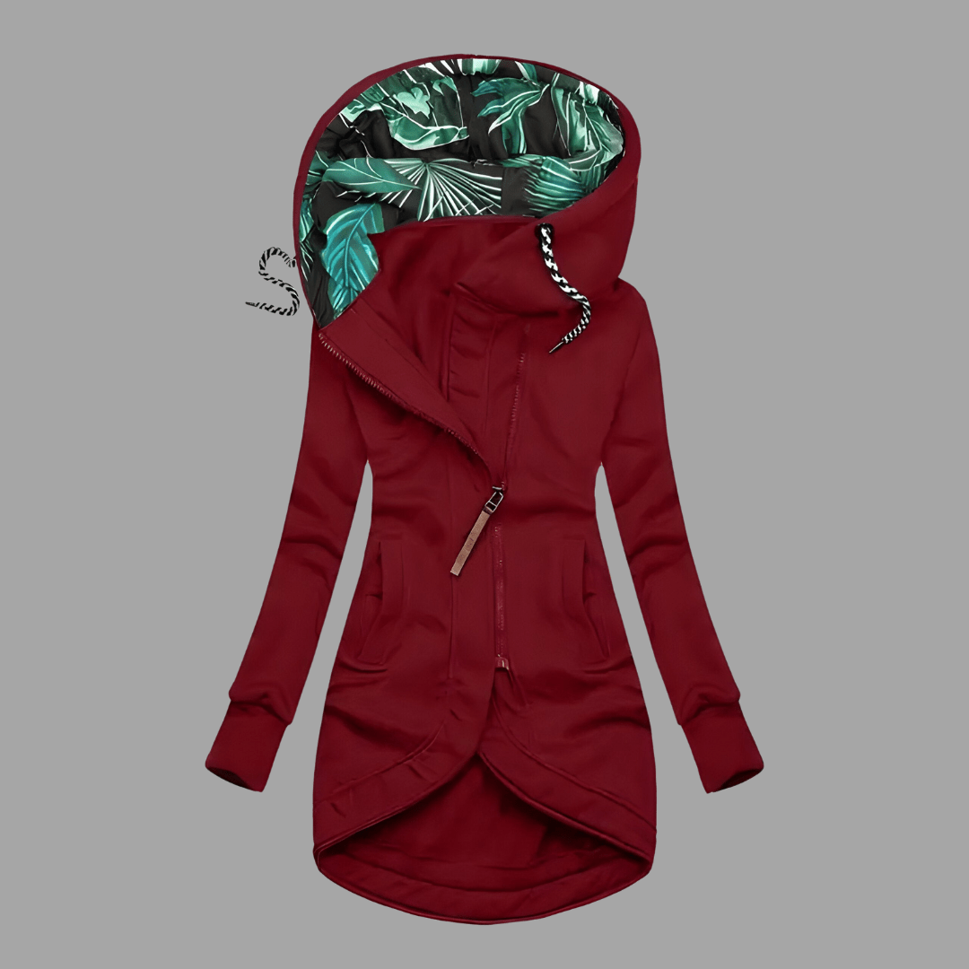 Damen Winterjacke im Shell-Stil für Herbst in Rot