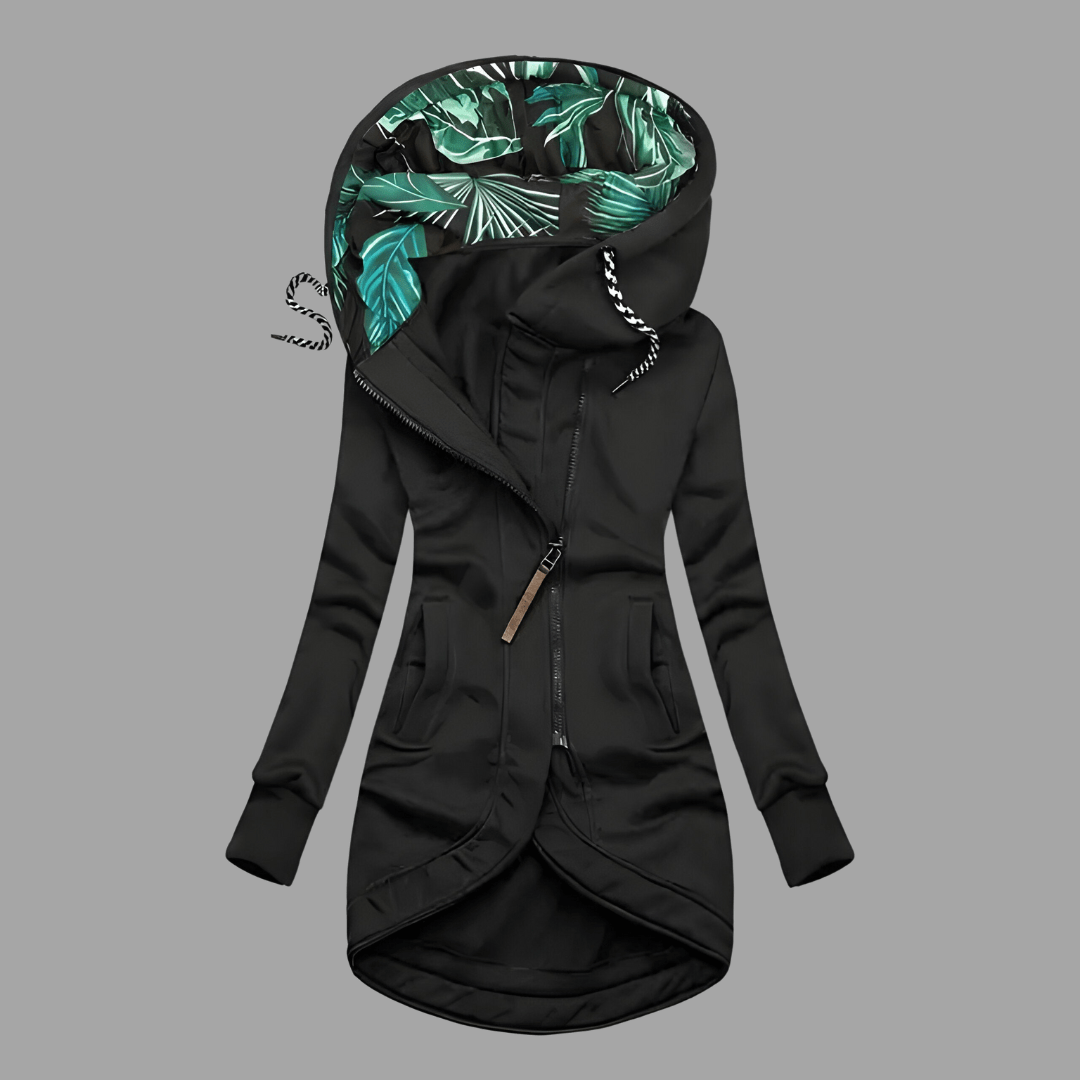 Damen Winterjacke im Shell-Stil für Herbst in Schwarz