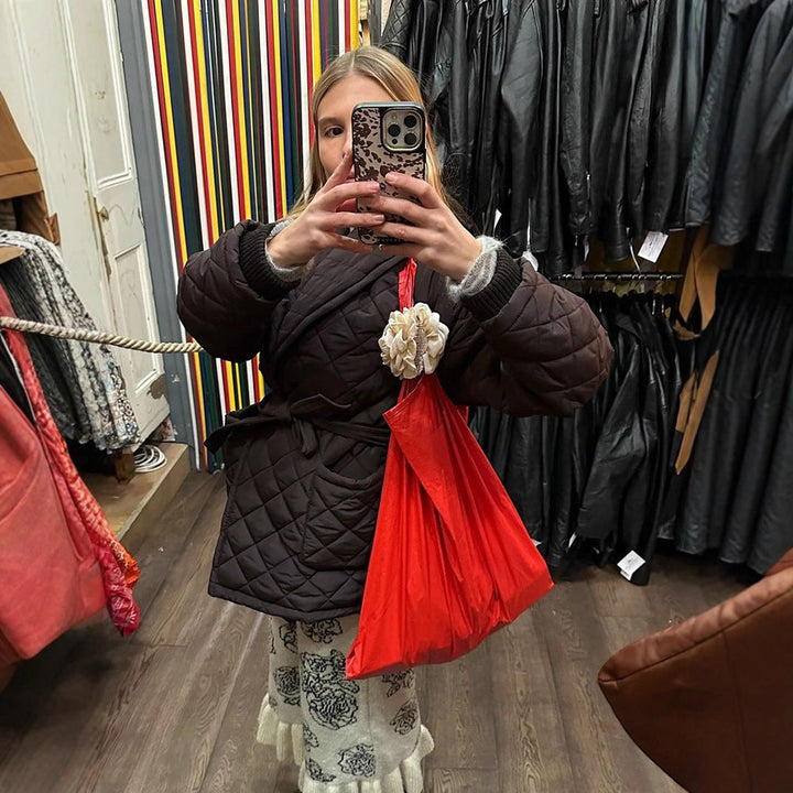 Damen Winterjacke im Wickel-Stil mit Schalkragen (4)