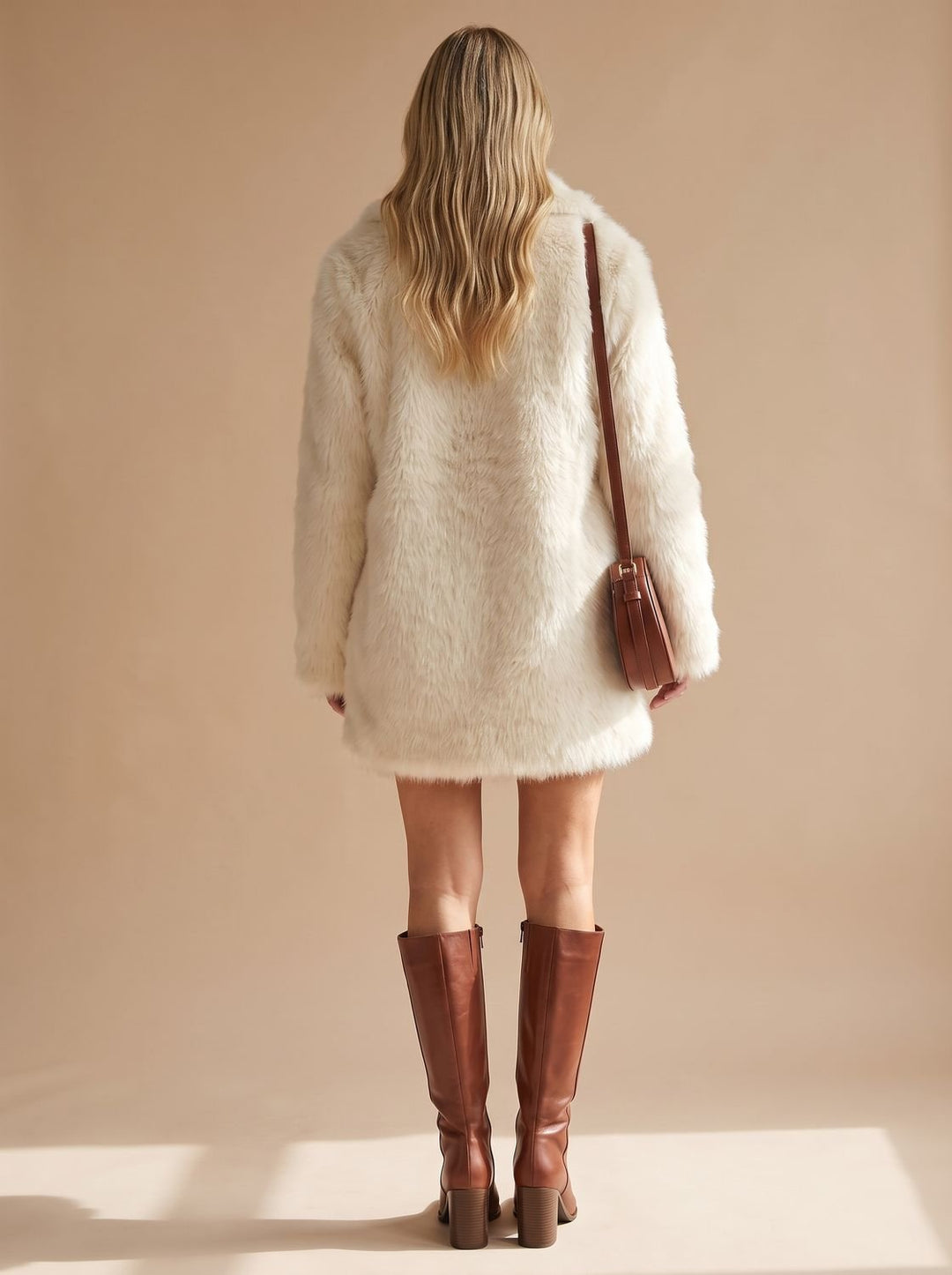Damen Winterjacke Kunstfell Flauschig Oversized (2)