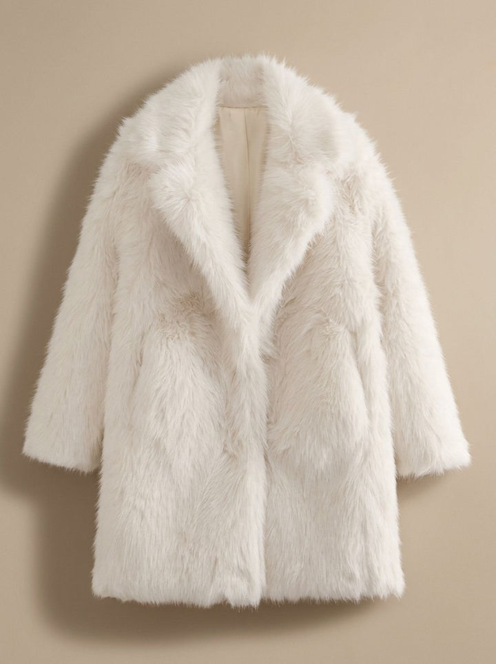 Damen Winterjacke Kunstfell Flauschig Oversized (4)