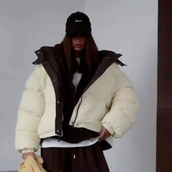 Damen Winterjacke Kurzmodell mit Steppung und Oversize-Schnitt (2)