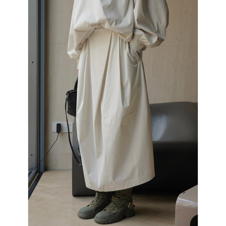 Damen Winterjacke Lange Oversize Wasserabweisend in Beige
