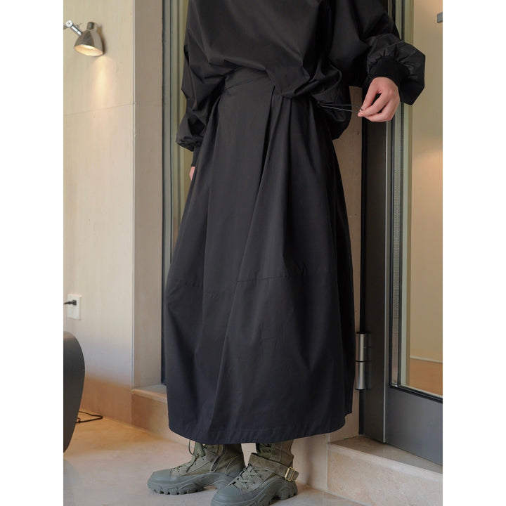 Damen Winterjacke Lange Oversize Wasserabweisend in Schwarz