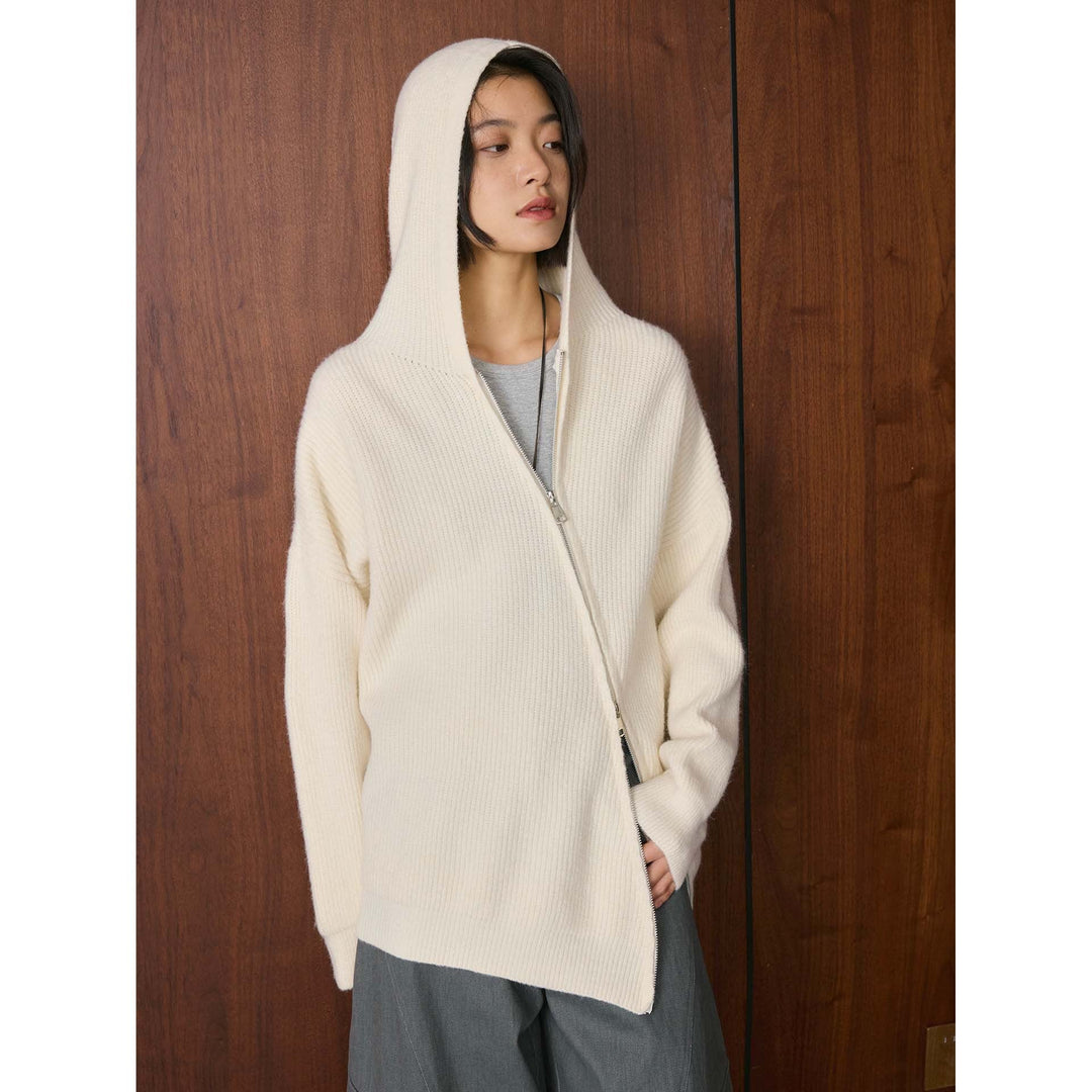 Damen Winterjacke mit Ballonärmeln aus Strickmix (4)