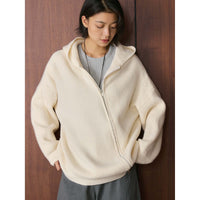 Isabella | Damen Winterjacke mit Ballonärmeln aus Strickmix