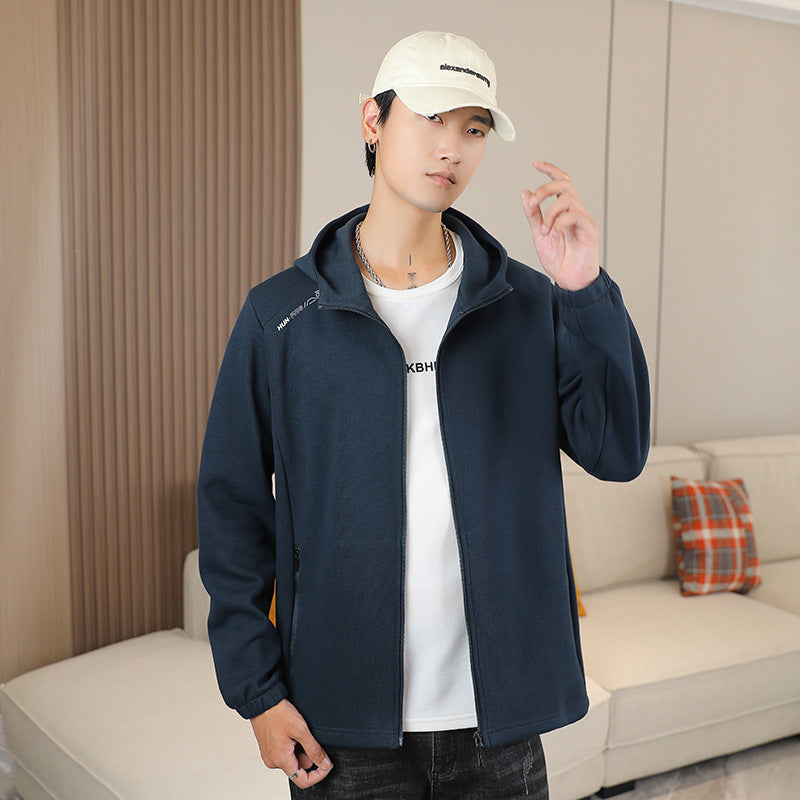Damen Winterjacke mit Fleece-Softshell für Alltag in Herren Dunkelblau