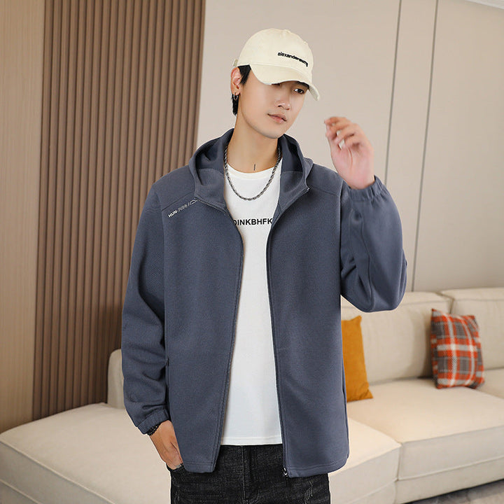 Damen Winterjacke mit Fleece-Softshell für Alltag in Herren Dunkelgrau