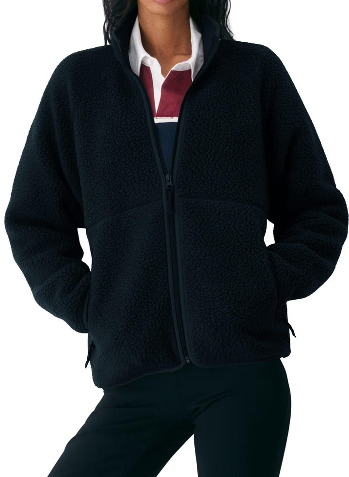 Damen Winterjacke mit Fleece und Seitentaschen (4)