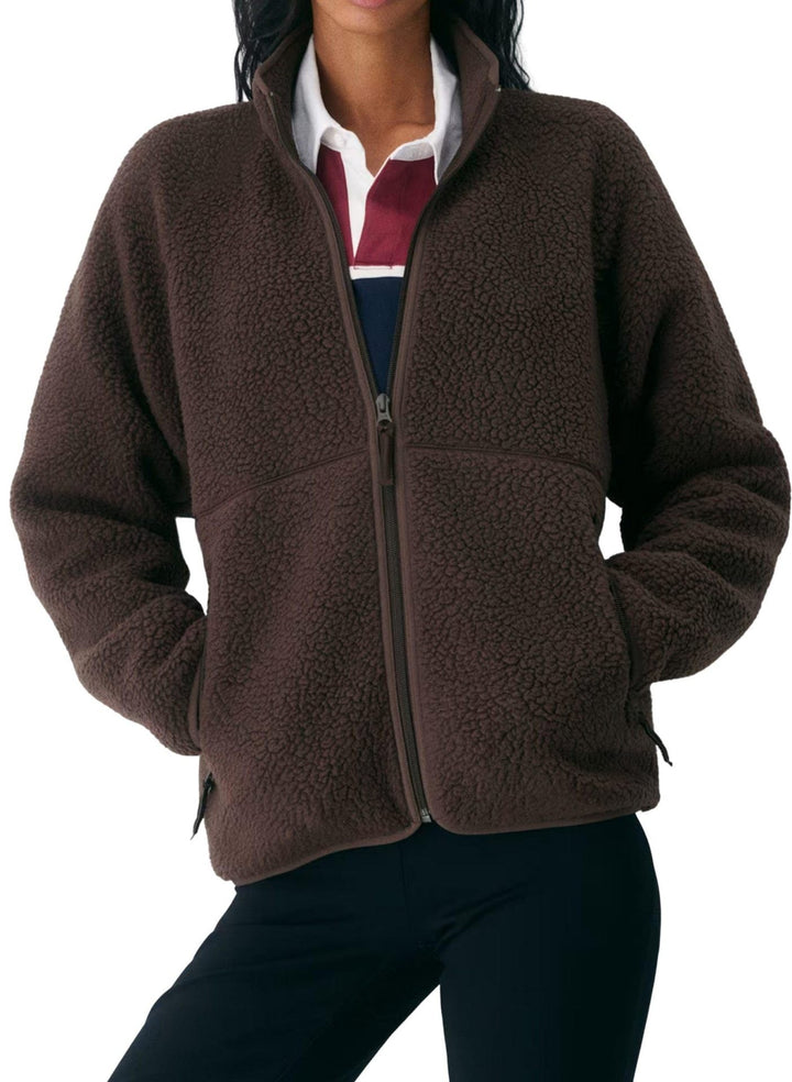 Damen Winterjacke mit Fleece und Seitentaschen (8)