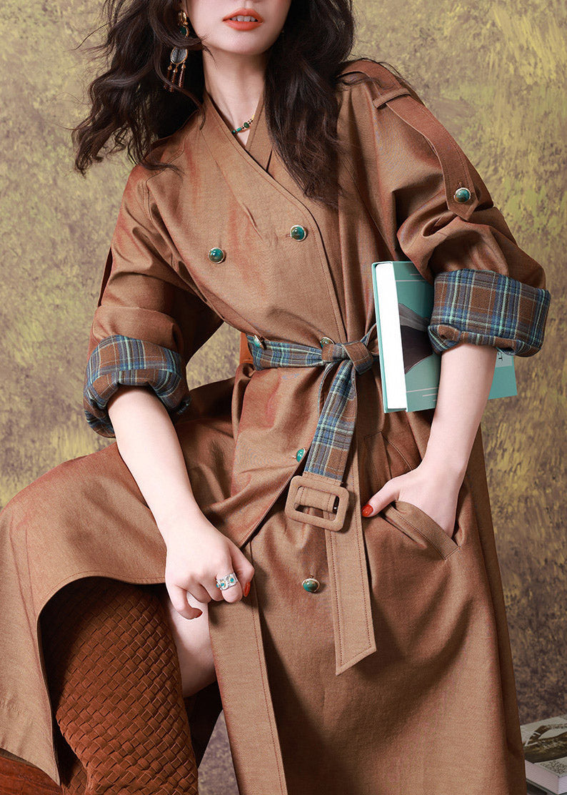Damen Winterjacke mit Gürtel im Trench-Stil