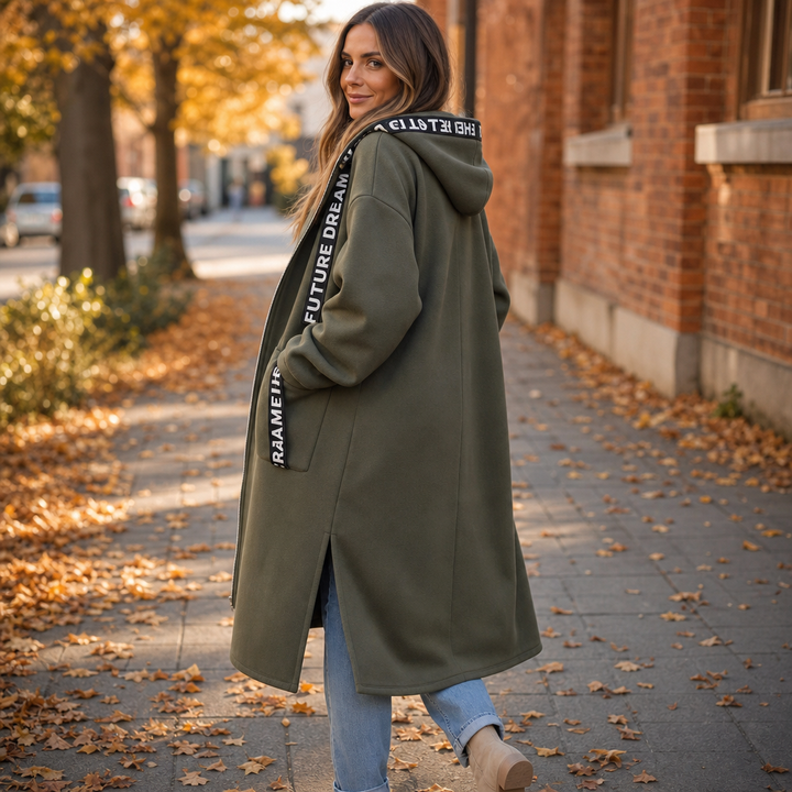 Damen Winterjacke mit Kapuze und Taschen (6)