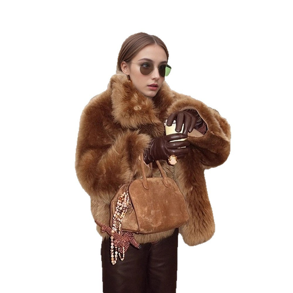 Damen Winterjacke mit Schalkragen im Teddy-Stil (5)