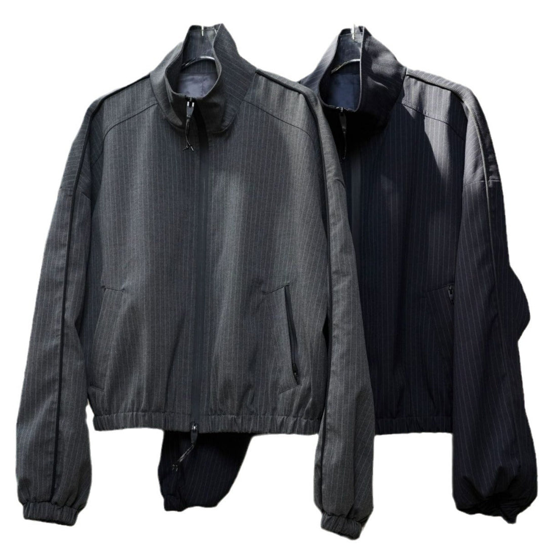 Damen Winterjacke mit sportlichem Nadelstreifen für Büro (5)