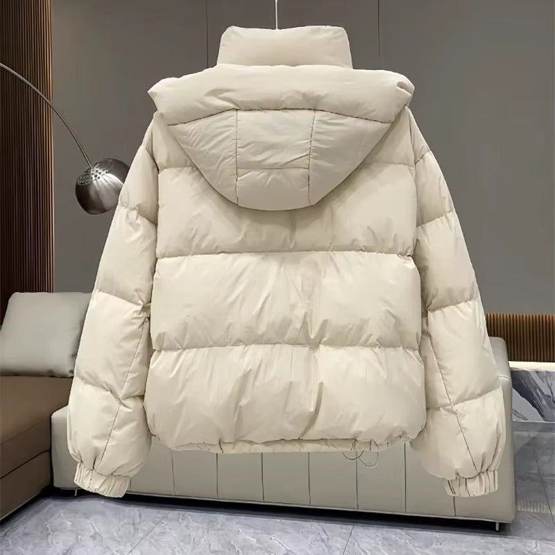 Damen Winterjacke mit Stehkragen und Kapuze (12)