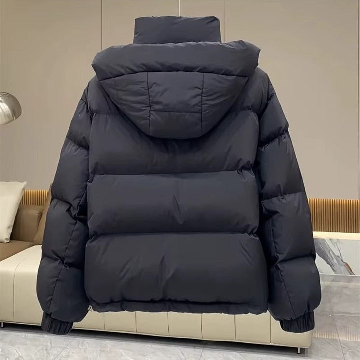Damen Winterjacke mit Stehkragen und Kapuze (3)