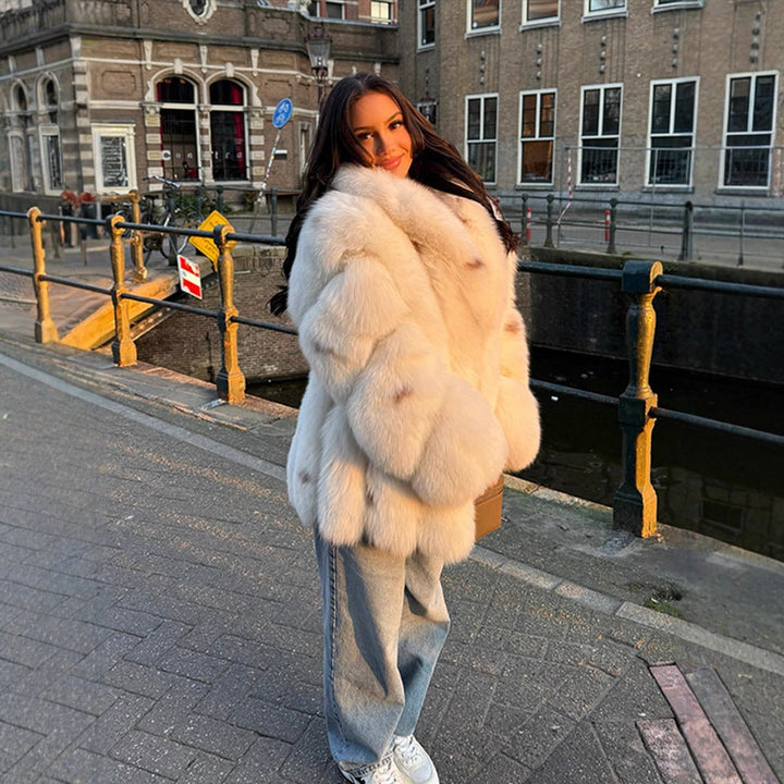 Damen Winterjacke mit Teddy-Charme für die Stadt (2)