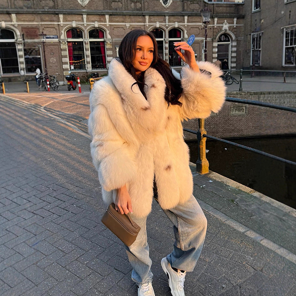 Damen Winterjacke mit Teddy-Charme für die Stadt (4)