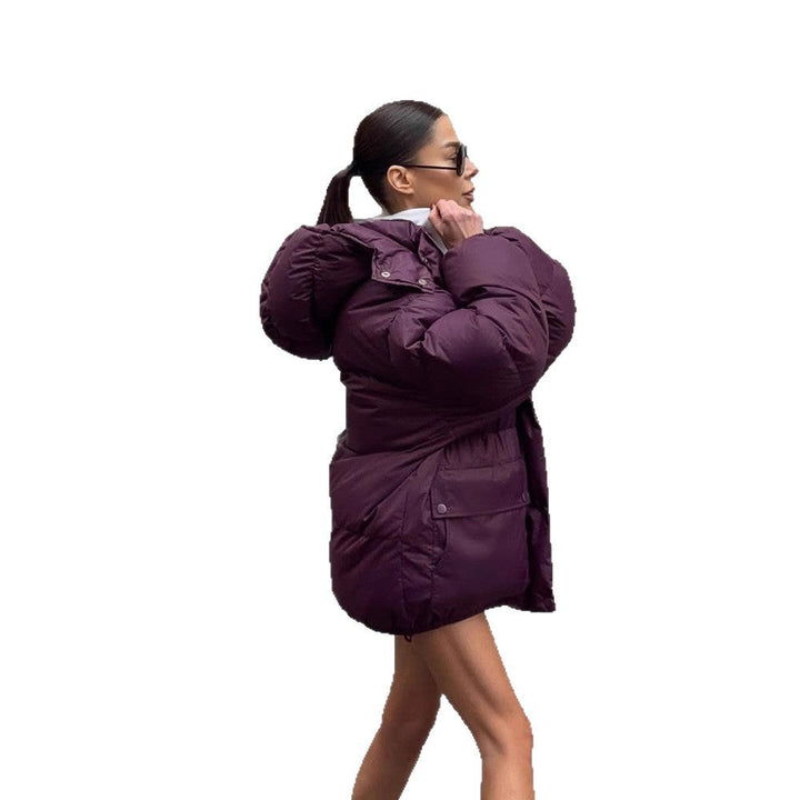 Damen Winterjacke mit wattierter Thermofütterung und Kapuze (5)