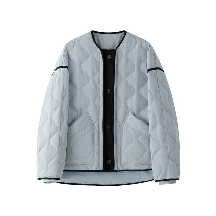 Damen Winterjacke mit Wellensteppung und Bomberstil (5)