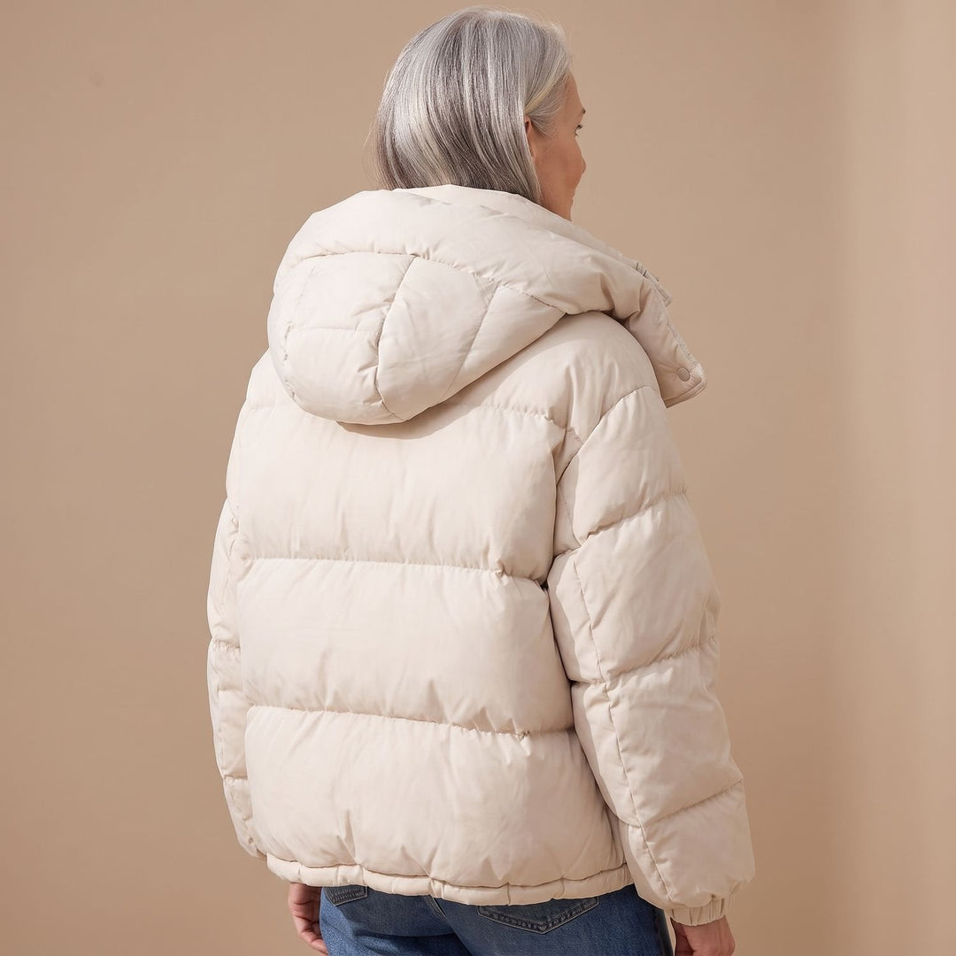 Damen Winterjacke Oversized mit Kapuze (2)