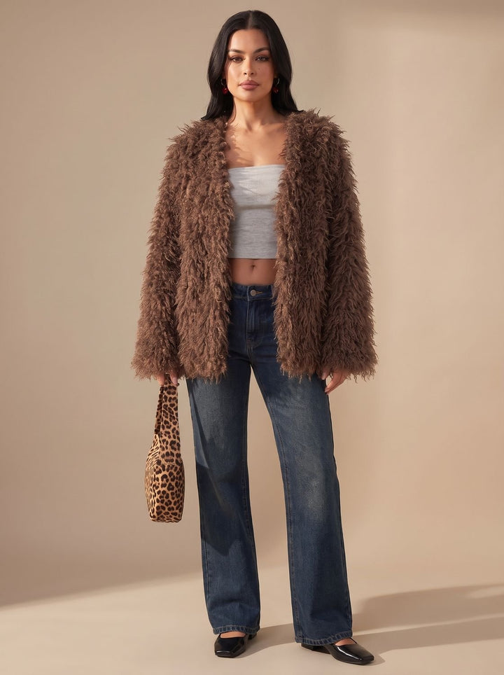 Damen Winterjacke Teddy im Oversized-Stil (6)