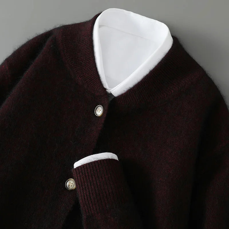 Damen Winterjacke zum Schichten aus feiner Strickware (14)