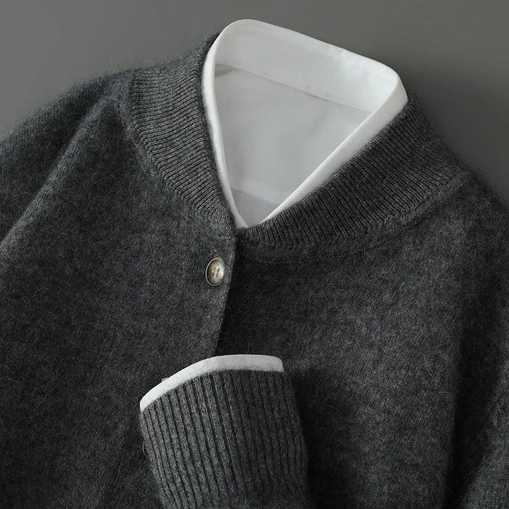 Damen Winterjacke zum Schichten aus feiner Strickware (15)