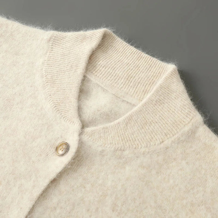 Damen Winterjacke zum Schichten aus feiner Strickware (2)