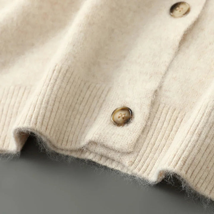 Damen Winterjacke zum Schichten aus feiner Strickware (4)